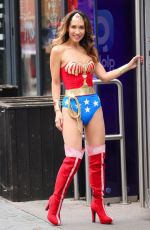 MYLEENE KLASS Leaves Smooth Radio Dressed as Wonder Woman in London 10/31/2024