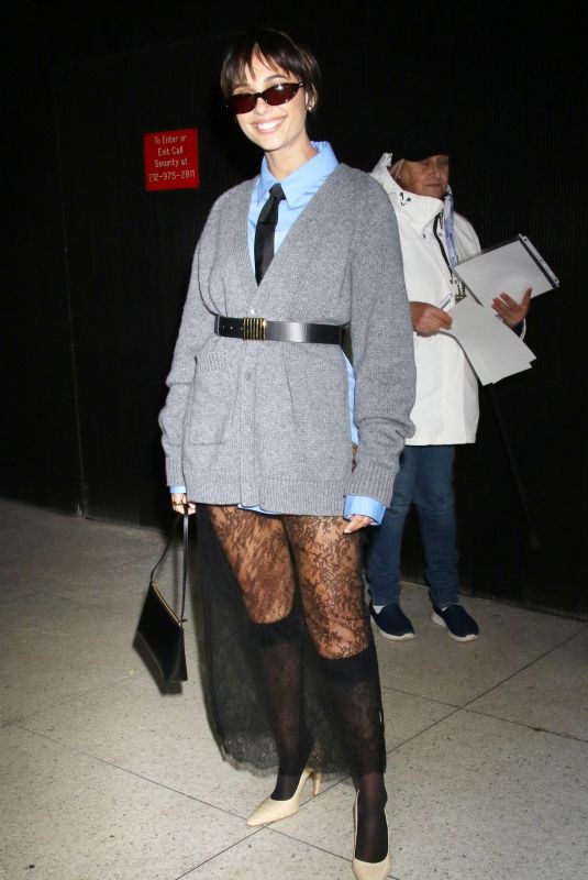NAOMI SCOTT Arrives at Drew Barrymore Show in New York 10/16/2024