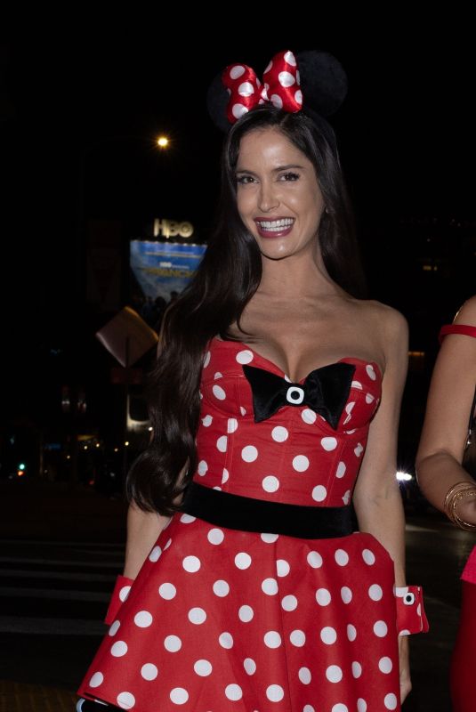 NATALIA BARULICH as Minnie Mouse Arrives at a Halloween Party in Los Angeles 10/29/2024
