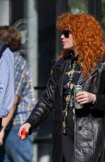 NATASHA LYONNE on the Set of Poker Face in New York City 10/21/2024