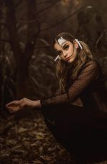 NICOLA CRISA at a Halloween Photoshoot, October 2024