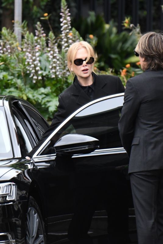 NICOLE KIDMAN and Keith Urban Heading to Lavender Bay Church in Sydney 10/16/2024