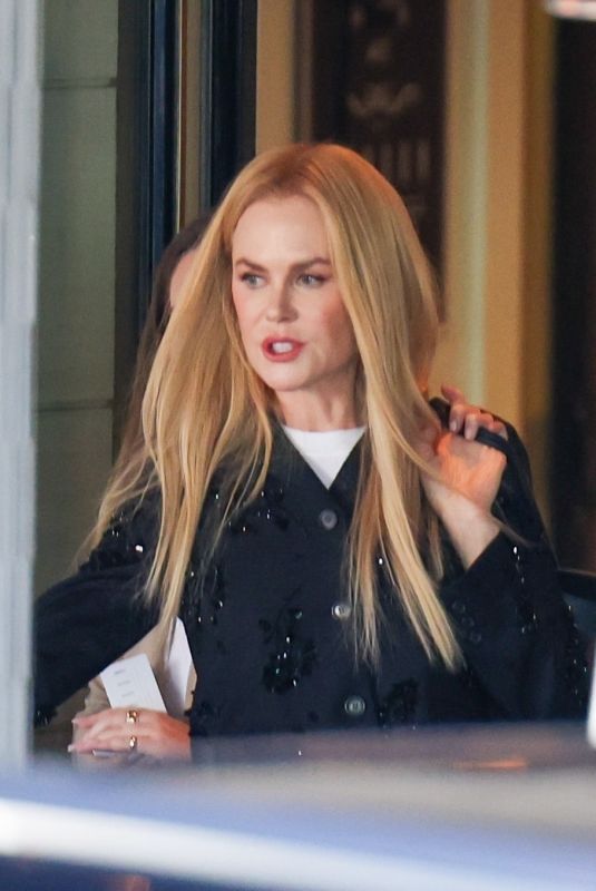 NICOLE KIDMAN Leaves Her Hotel in London 10/23/2024