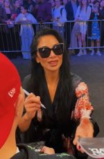 NICOLE SCHERZINGER Meeting Fans Outside St. James Theatre in New York 10/03/2024