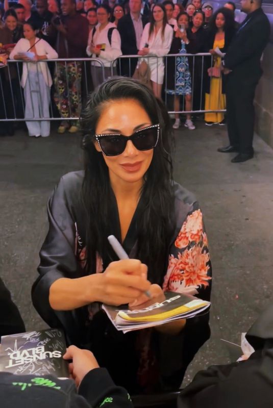 NICOLE SCHERZINGER Meeting Fans Outside St. James Theatre in New York 10/03/2024