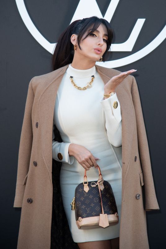 NORA FATEHI at Louis Vuitton SS25 Fashion Show in Paris 10/01/2024