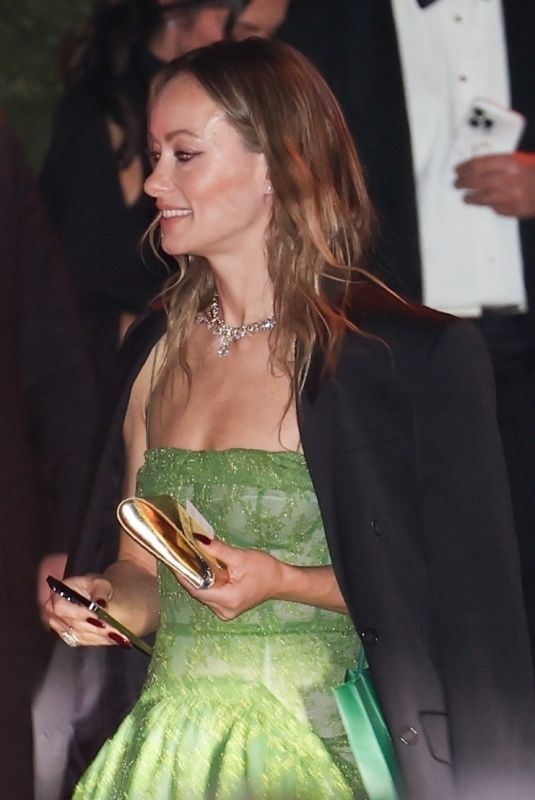 OLIVIA WILDE Leaves Annual Academy Museum Gala in Los Angeles 10/19/2024