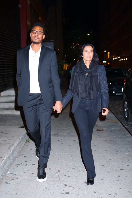 PADMA LAKSHMI and Terrance Hayes Leves Crosby Hotel in New York 10/06/2024