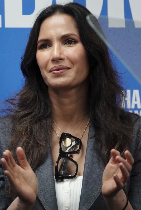 PADMA LAKSHMI Speaks at an Event in Las Vegas 10/23/2024