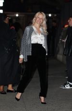 PAMELA ANDERSON Arrives at Giorgio Armani Women’s SS25 Fashion Show in New York 10/17/2024
