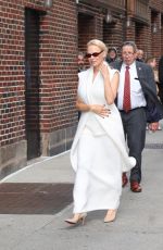 PAMELA ANDERSON Arrives at Late Show with Stephen Colbert in New York 10/14/2024