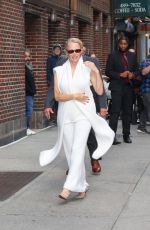PAMELA ANDERSON Arrives at Late Show with Stephen Colbert in New York 10/14/2024