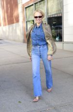 PAMELA ANDERSON in Double Denim Out in New York 10/15/2024