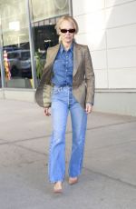 PAMELA ANDERSON in Double Denim Out in New York 10/15/2024