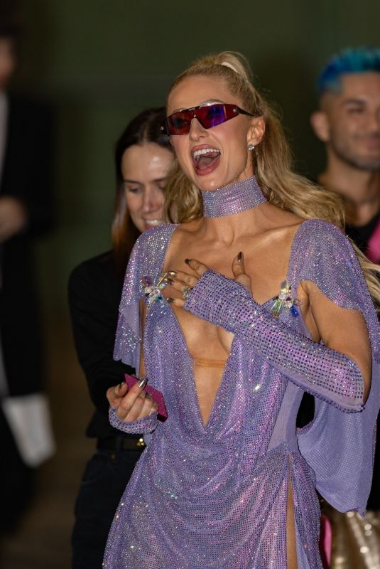 PARIS HILTON Leaves Her Concert at Hollywood Palladium 10/24/2024