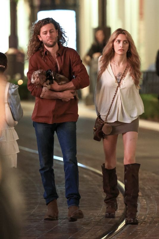 PARIS JACKSON and Justin Long Out at The Grove in Los Angeles 10/23/2024