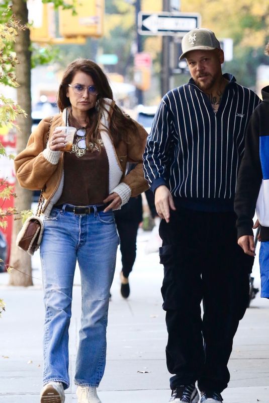 PENELOPE CRUZ Out with Rapper Residente in New York 10/30/2024