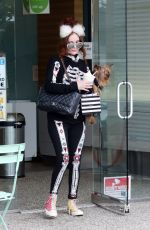 PHOEBE PRICE Out with Her Dog in Los Angeles 10/15/2024