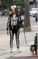 PHOEBE PRICE Out with Her Dog in Los Angeles 10/15/2024