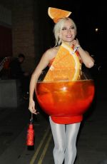 PIXIE LOTT Arrives at Hallowzeem Party at The Conduit Club in Covent Garden 10/25/2024