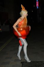 PIXIE LOTT Arrives at Hallowzeem Party at The Conduit Club in Covent Garden 10/25/2024