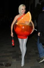 PIXIE LOTT Arrives at Hallowzeem Party at The Conduit Club in Covent Garden 10/25/2024