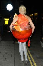 PIXIE LOTT Arrives at Hallowzeem Party at The Conduit Club in Covent Garden 10/25/2024