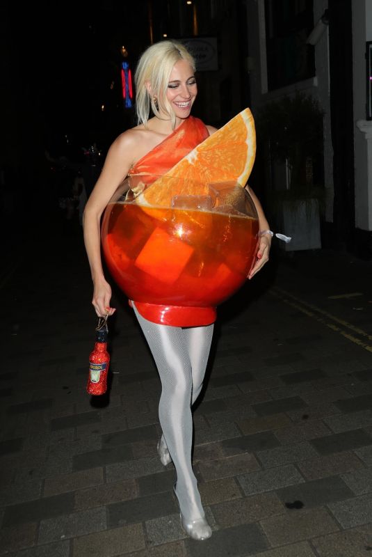 PIXIE LOTT Arrives at Hallowzeem Party at The Conduit Club in Covent Garden 10/25/2024