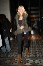 POPPY DELEVINGNE Arrives at Costes at Paris Fashion Week 09/30/2024