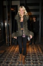 POPPY DELEVINGNE Arrives at Costes at Paris Fashion Week 09/30/2024