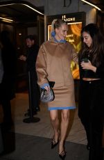 POPPY DELEVINGNE Arrives at Miu Miu Dinner Party at Paris Fashion Week 10/01/2024