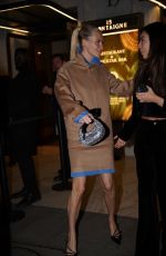 POPPY DELEVINGNE Arrives at Miu Miu Dinner Party at Paris Fashion Week 10/01/2024