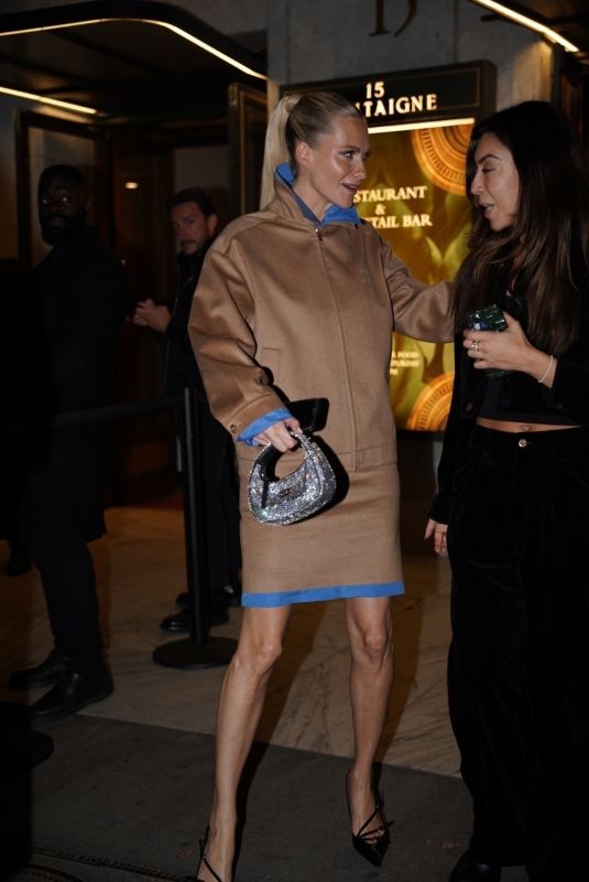 POPPY DELEVINGNE Arrives at Miu Miu Dinner Party at Paris Fashion Week 10/01/2024