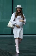 Pregnant CHARLOTTE DAWSON Leaves Her Charlottes Naughty Corner Podcast in Manchester 10/30/2024