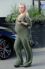 Pregnant JORGIE PORTER Arrives at Mum&Me Event in Warrington 10/02/2024