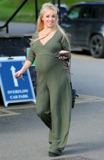 Pregnant JORGIE PORTER Arrives at Mum&Me Event in Warrington 10/02/2024