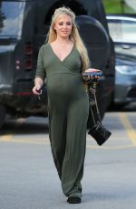 Pregnant JORGIE PORTER Arrives at Mum&Me Event in Warrington 10/02/2024