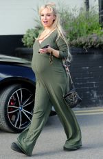 Pregnant JORGIE PORTER Arrives at Mum&Me Event in Warrington 10/02/2024