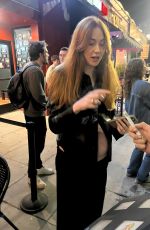 Pregnant KAREN GILLAN Leaves a Hollywood Comedy Club with Her Husband 10/18/2024