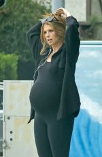 Pregnant KATHERINE SCHWARZENEGGER Out in Los Angeles 10/17/2024