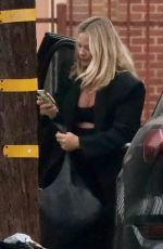 Pregnant MARGOT ROBBIE Arrives at an Office Building in Santa Monica 10/01/2024