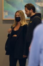Pregnant MARGOT ROBBIE Arrives at an Office Building in Santa Monica 10/01/2024