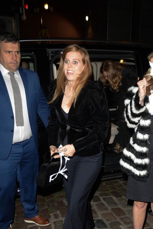 PRINCESS BEATRICE Arrives at Chiltern Firehouse 10th Anniversary Party in London 10/03/2024