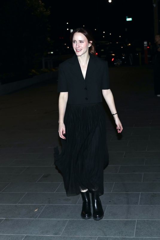 RACHEL BROSNAHAN Arrives at Holiday Benefit Reading in New York 10/06/2024