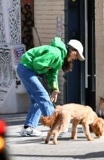 RACHEL ZEGLER Out for a Dog Walk in New York 10/05/2024