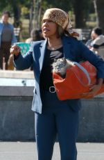REHINA KING on the Set of Caught Stealing in New York 10/14/2024