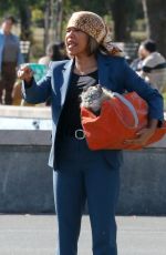 REHINA KING on the Set of Caught Stealing in New York 10/14/2024