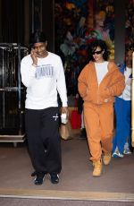 RIHANNA and A$AP Rocky Leaves Their Hotel in New York 10/09/2024
