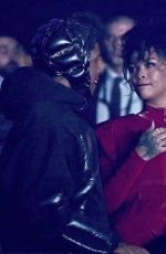 RIHANNA and ASAP Rocky Arrives at Moncler