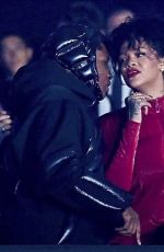 RIHANNA and ASAP Rocky Arrives at Moncler